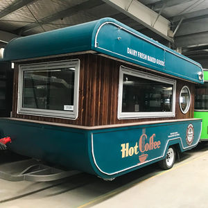 Remorque de restauration mobile homologuée pour la vente de glaces, hot-dogs, pizzas et snacks - Compartiments isolés en acier inoxydable - Product Image 3