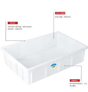 Caisse de rangement pliable en plastique avec couvercle - Boîte de déménagement empilable pour outils, écologique et durable, capacité supérieure à 35L - Product Image 2