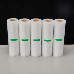 Custom Gallon Embossed Food Grade Plastic Package Vacuum Sealer Bag Transparent Frozen Vacuum Packing Pouch Rolls