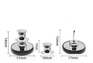 Giảm Giá Hấp Dẫn Nút Bấm Quần Jean Bằng Hợp Kim Có Thể Tháo Rời Chốt Quần Khóa Thắt Lưng Quần Jean Không Đinh Có Thể Điều Chỉnh May Vá - Product Image 3