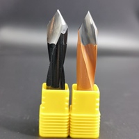 Fraise en carbure HWR HRC55 à 2/4 rainures en carbure de tungstène pour usinage CNC avec longue durée de vie 12*20*70 R/L