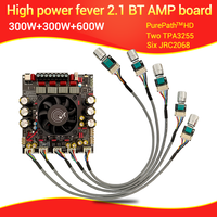 Module d'amplificateur de haut-parleur numérique WUZHI AUDIO AS21P 2.1 canaux Six JRC2068, carte 300Wx2+600W, module sonore, caisson de basses TPA3255