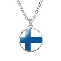 Islande Danemark Norvège Suède Finlande Serbie Croatie Roumanie Italie Espagne Portugal Royaume-Uni Pays Drapeau Collier