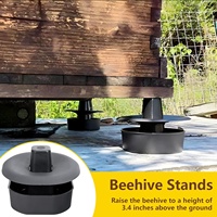 Nouvelle boîte à abeilles anti-fourmis, support spécial surélevé pour ruche, base anti-fourmis pour apiculteurs en extérieur, en plastique PP noir