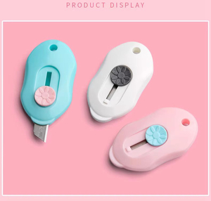 Yongheng dễ thương có thể thu vào lưỡi dao nghệ thuật cầm tay an toàn hàng thủ công cắt tiện ích dao Giấy cắt nhỏ - Product Image 3