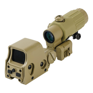 553 G33 <span class=keywords><strong>Red</strong></span> Green <span class=keywords><strong>Dot</strong></span> Holographic Phản Xạ Phạm vi Sight 3x Magnifier Combo Được Xây Dựng Trong Lật Núi Săn Phụ Kiện - Product Image 3