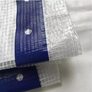 Malla de Leno de 12 mil, 13' x 100', Solución para Andamios de Construcción, Lona Reforzada Blanca Transparente de Calidad con <span class=keywords><strong>Banda</strong></span> Reforzada - Product Image 4