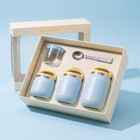 Everich Neues Design Multifunktionaler Isolierter Doppelwandiger Edelstahl-Essensbehälter mit Tritan-Schüssel, BPA-frei Auslaufsicher für den Täglichen Gebrauch