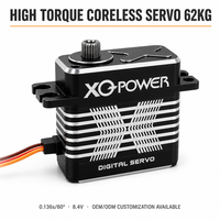 Servomoteur sans noyau XQ-S8035D 35 kg, étanche, haute tension, numérique, engrenages en acier inoxydable, aluminium CNC, 8,4 V, pour drone quadricoptère