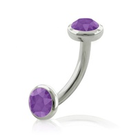 Piercing de nombril flottant multicolore en titane G23 avec opale, piercing labret, clou de piercing, bijoux en titane