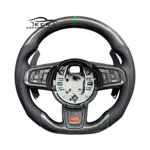 Volant de voiture en fibre de carbone véritable Ever-Carbon Racing ECR Hotsell, <span class=keywords><strong>prix</strong></span> d'usine, pour <span class=keywords><strong>JAGUAR</strong></span> XF F-<span class=keywords><strong>Type</strong></span> F-Pace <span class=keywords><strong>E</strong></span> Pace - Product Image 1