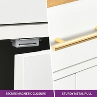 Vente flash : chariots de cuisine avec îlot central, portes en bois stratifié, style shaker, avec roulettes