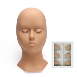 หัวหุ่นสำหรับต่อขนตาปลอมมี<span class=keywords><strong>3</strong></span>สีทำจากซิลิโคนอุปกรณ์เสริมสำหรับขนตาปลอม - Product Image 6