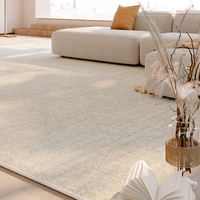 Tapis de salon moderne uni à boucles, résistant aux taches, antidérapant, facile d'entretien, tapis de luxe haut de gamme
