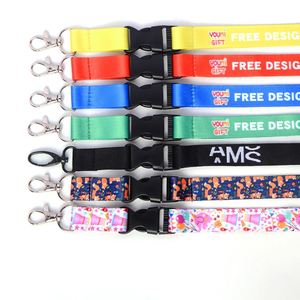 Wholesale Cheap Custom Logo Dye Sublimation Printing Funny Anime Cute Cartoon <b>Lanyards</b> With Metal Clip - Product Image 1