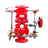 Équipement de protection incendie XF Flexible fonte ductile alarme incendie humide clapet anti-retour 4 "ZSFZ150 Fujian enduit de poudre