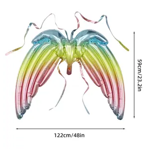 Globos de helio con alas de mariposa colgantes en la espalda para niños, decoración para fiesta de cumpleaños, regalo para niños - Product Image 5