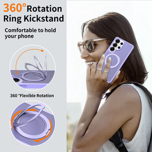 เคสโทรศัพท์ Samsung S26 Ultra <span class=keywords><strong>แบ</strong></span>บฝ้าพร้อมขาตั้งแม่เหล็ก ป้องกันการกระแทก รองรับการชาร์จไร้สาย ฝาปิดแบบหมุนได้ พร้อมวางจำหน่ายแล้ว - Product Image 3