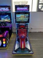 Simulateur de conduite automobile commercial à monnayeur avec grand écran, machine d'arcade de course personnalisée HC, directement de l'usine