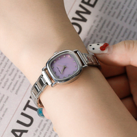 Montre bracelet vintage italienne Hapiship avec charme, rose, bleu, violet, Montre Femme G029