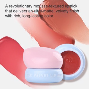 Rouge à Lèvres Vegan Marque Privée Rouge à Lèvres Hydratant Longue Durée Léger Personnalisé Multi Usage <span class=keywords><strong>Mousse</strong></span> de Soie Velours Mat Boue à Lèvres - Product Image 3