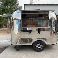 Camion de restauration mobile avec cuisine complète, remorque de restauration rapide pour la vente de rue de bonbons et de chips, chariot de concession
