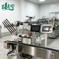 Machine de marquage laser UV automatisée avec table rotative à 5 stations, machine de gravure laser avec rotation pour crayons à sourcils cosmétiques