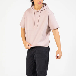 Sudadera con Capucha Personalizada de Estilo Urbano para Hombre, Diseño Bordado, Corte Cuadrado, Mezcla de Algodón, Talla y Color Personalizados - Product Image 4