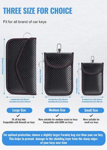 Portefeuille de protection RFID anti-vol et anti-piratage <span class=keywords><strong>pour</strong></span> clés de <span class=keywords><strong>voiture</strong></span>, pochette <span class=keywords><strong>Faraday</strong></span> <span class=keywords><strong>pour</strong></span> <span class=keywords><strong>clé</strong></span> de <span class=keywords><strong>voiture</strong></span>, boîte <span class=keywords><strong>Faraday</strong></span> - Product Image 3