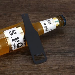 Thép không gỉ chai hình dạng mở phẳng xử lý rắn và bền bia mở cho nhà bếp bar nhà hàng bên công cụ - Product Image 4