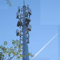 Poteau de Communication GSM galvanisé à chaud de 25M, monopode de télécommunication
