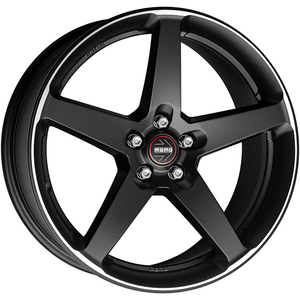 Cerchi in Lega ห้า8X18 5x112 et 25แมตต์สีดำขัดเงา - Product Image 1