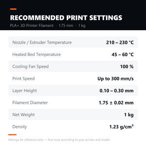 Nuevo Filamento PLA+ de Alta Velocidad Mars 3DP, 1.75mm, 1kg, 0.02mm, Resistente, para Impresora 3D FDM, 190-230C - Product Image 3