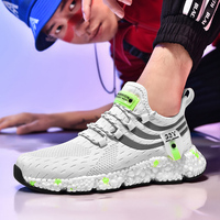 Tendance de la mode populaire chaussures de loisirs semelle intermédiaire en EVA tissu extensible fermeture à lacets supérieure-doux confortable pas printemps/automne/hiver