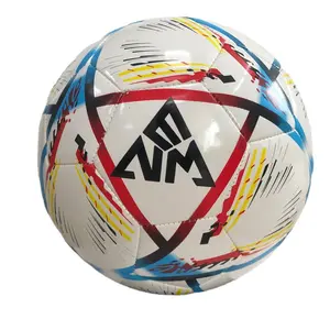 Wholesale customized photo pelota de futbol denim bright Soccer ball PVC machine sewn pink bulk football tennis ball