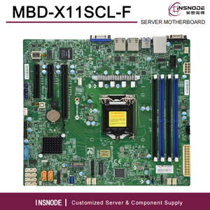 MBD-X11SCL-F-B เมนบอร์ดเซิร์ฟเวอร์อินเทลแบบช่องสัญญาณเดียว ชิป C242 1151 พิน ระบบจัดการระยะไกลผ่าน IPMI รุ่น M-ATX ใหม่พร้อมจำหน่าย - Product Image 1
