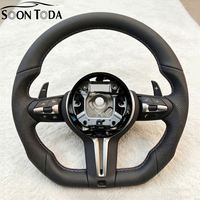 Volant de voiture en cuir noir en forme de D pour BMW 320 525 F10 F30 F70 E71 F31 F32 F34 F36 X5 X6 F01 F07 F20 F11 F22 F25 M3 M4 M5