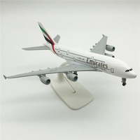 Modèle d'avion de 20 cm, modèle d'avion A380 en alliage solide, objet d'exposition statique, avec train d'atterrissage.