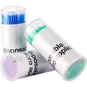 Microaplicador desechable para limpieza de pestañas, 100 piezas, azul, verde, morado, 0,15 MM, 0,20 MM, 0,25 MM - Product Image 1