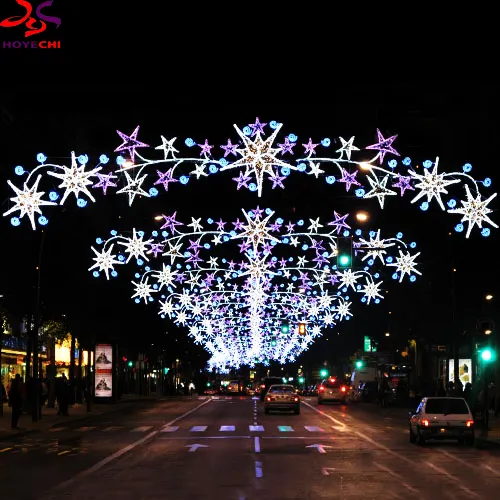 18 년 경험 공장 야외 3D 아치 스타 LED 와이어 프레임 휴일 크리스마스 축제 장식 거리 모티브 라이트