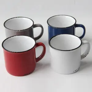 Meilleur populaire marché vente Maison glaçure tasse vaisselle tasse drinkware tasse en céramique tasse de café 12 oz