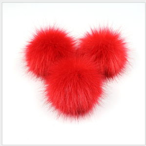 Usine de gros Faux <span class=keywords><strong>renard</strong></span> brut et fourrure de raton laveur Pom Pom boules Snap/Pin/Paster pour <span class=keywords><strong>une</strong></span> utilisation de vêtement - Product Image 5