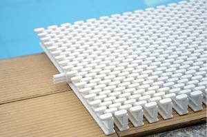 Diente piscina de plástico de rejilla de piso/piscina de desbordamiento de rejilla de piscina de alcantarilla de rejilla - Product Image 3