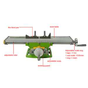 LY 6330เครื่องกัด CNC,โต๊ะทำงานเครื่องเจาะตั้งโต๊ะปรับแกน X Y ประสานงานตารางเลื่อนไขว้ - Product Image 2