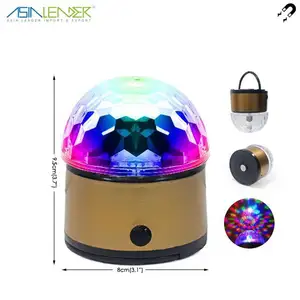 BT-6289 À Piles DE Fête LED Lumière Stroboscopique Mini RVB Portatif D'étape de DJ de Lumière avec USB Sans Fil Boule Disco Lumières