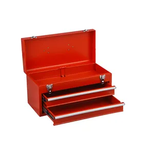 Powder Coating 304 Steel Tool Trunk with Two Drawers Ball Bearing Slides