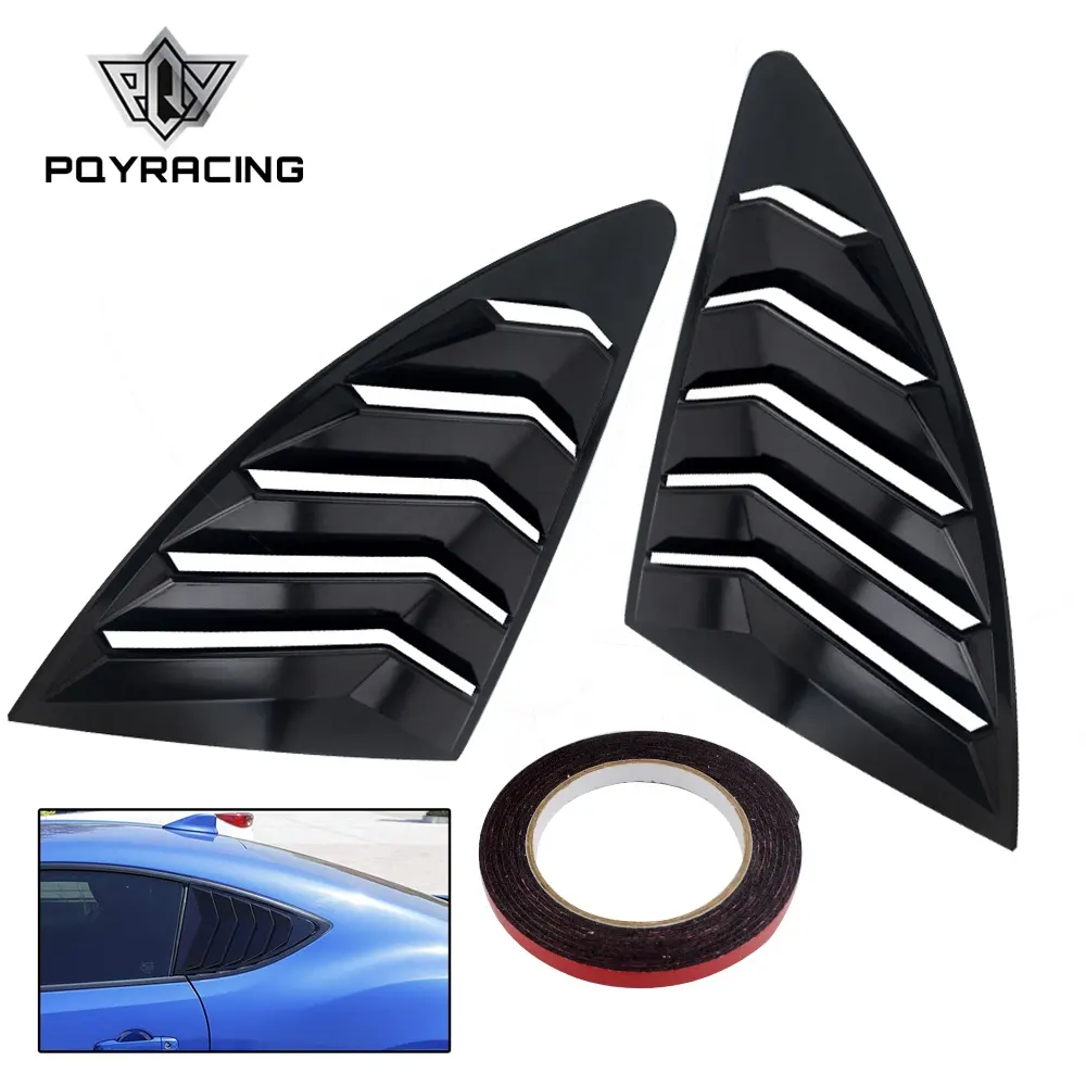 Persiana de ventana de cuarto trasero, Panel de alerón para Scion FRS, Subaru BRZ, Toyota 86, GT86, 2013-2018, pegatinas ABS, WLS05, 2 uds. Por juego