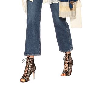 Ultime <span class=keywords><strong>Tacco</strong></span> Alto Nero A Rete Caricamenti del Sistema Della Caviglia Delle Donne scarpe Col <span class=keywords><strong>Tacco</strong></span> Alto Open Toe di Estate Tacchi - Product Image 5