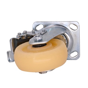 Rodas de borda industrial giratórias de nylon/pp 5 polegadas com freio de travamento - Product Image 6