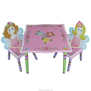 Table <span class=keywords><strong>d</strong></span>'école en bois pour enfants, chaise, meubles féerique - Product Image 1